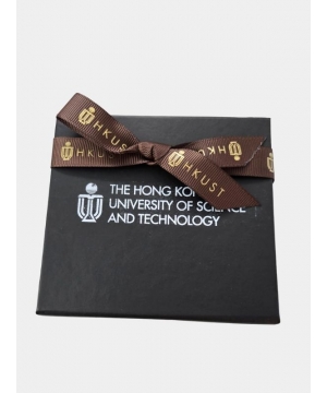 HKUST ribbon bow in brown