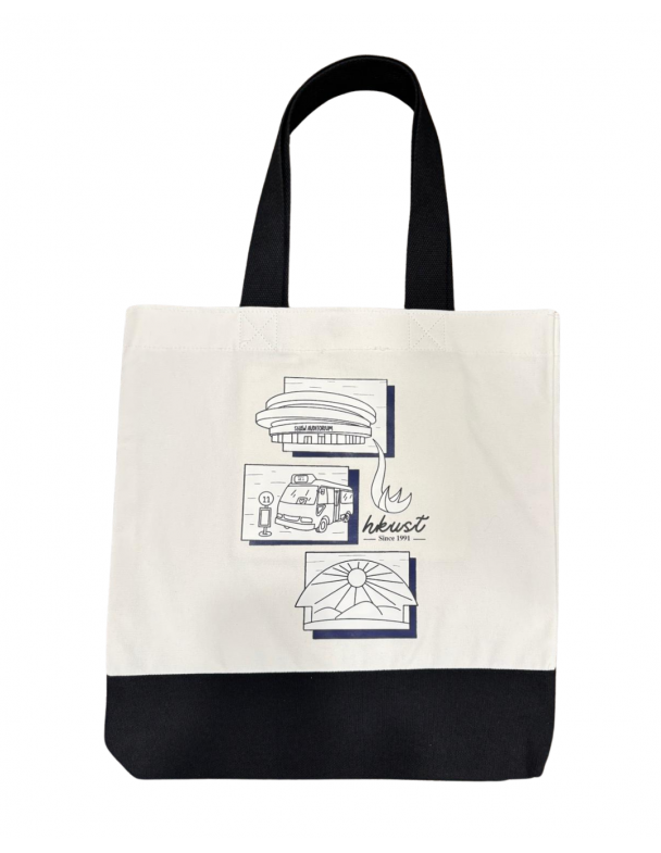 2-tone "HKUST SA Graphic" tote bag