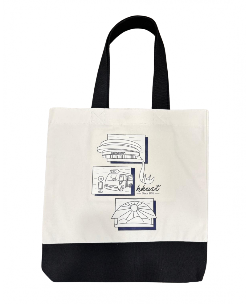 2-tone "HKUST SA Graphic" tote bag