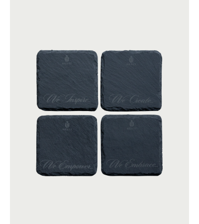 Stone coaster set (1 set with 4 coasters)