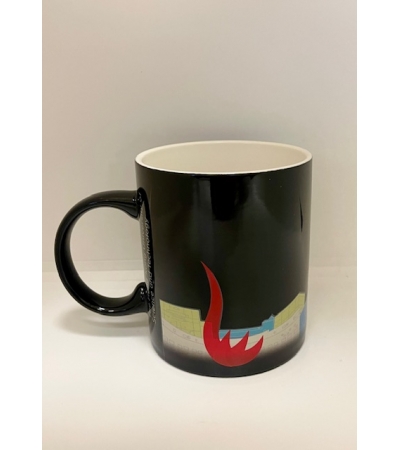 Heat Changing mug with colourful University outlines