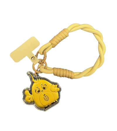 Red Birdie 999 Gold Plate with Phone Strap