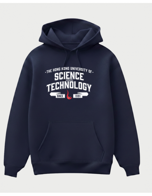 HKUST New Typography Hoodie (Navy)